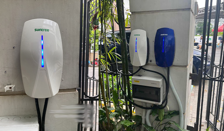 Myanmar 22KW AC EV Charger use case