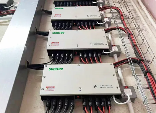 module level rapid shutdown device installation on rooftop solar array
