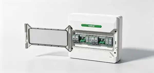 DC SPD installed in a PV combiner box