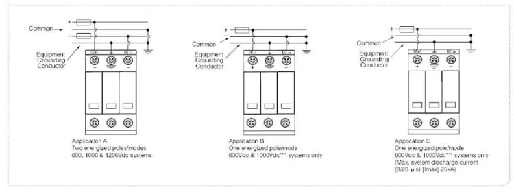 Dc Surge Protect Device Dc 1000V 3P