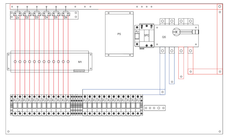 SHLX-PV12/1 DC combiner box